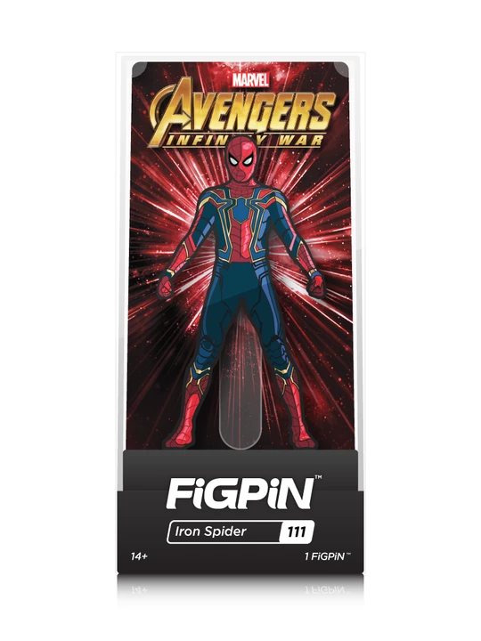 PiNS ON FiRE FiGPiN MARVEL AVENGERS INFiNiTY WAR IRON SPiDER #111 3 PiNS ON FiRE FiGPiN MARVEL AVENGERS INFiNiTY WAR IRON SPiDER #111