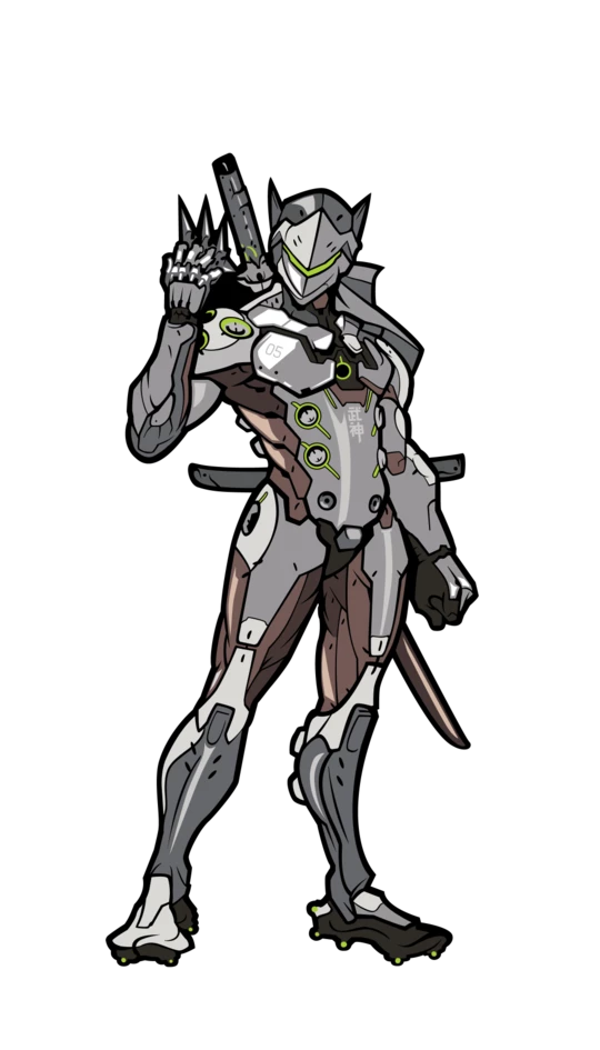 PiNS ON FiRE FiGPiN OVERWATCH GENJi #169 FiGPiN GAMES 4 PiNS ON FiRE FiGPiN OVERWATCH GENJi #169 FiGPiN GAMES