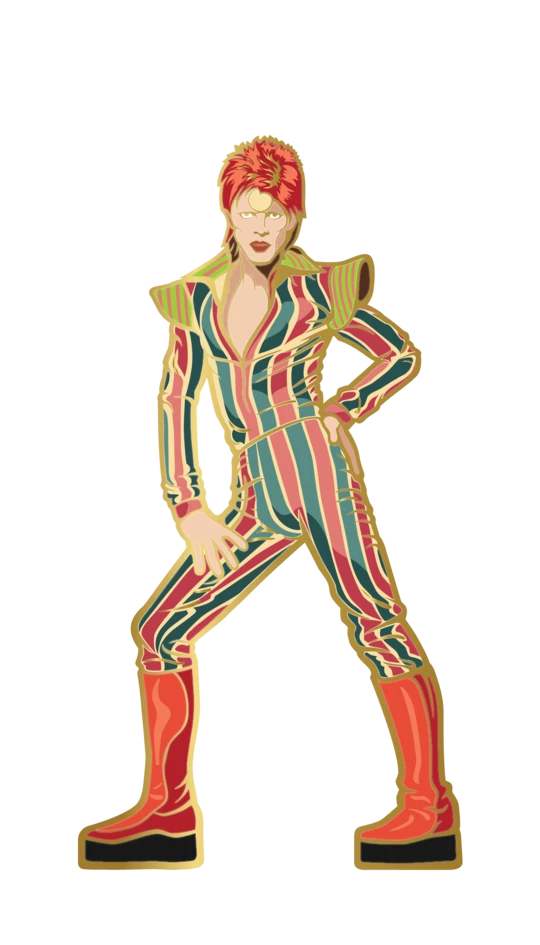 PiNS ON FiRE FiGPiN MUSiC DAViD BOWiE - ZiGGY STARDUST #177 (1ST EDiTiON) 3 PiNS ON FiRE FiGPiN MUSiC DAViD BOWiE - ZiGGY STARDUST #177 (1ST EDiTiON)