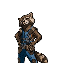 PiNS ON FiRE FiGPiN MARVEL AVENGERS ENDGAME ROCKET RACCOON #184