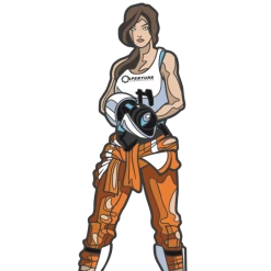 PiNS ON FiRE FiGPiN PORTAL 2 CHELL #40