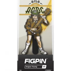 PiNS ON FiRE 3 DAMAGED CASE FiGPiN BUNDLE - AC/DC ANGUS YOUNG #17 (1ST EDiTiON)
