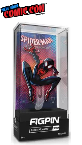 PiNS ON FiRE FiGPiN MARVEL SPiDER-MAN: INTO THE SPiDER-VERSE MiLES MORALES #300 NYCC 2019 EXCLUSiVE 3 PiNS ON FiRE FiGPiN MARVEL SPiDER-MAN: INTO THE SPiDER-VERSE MiLES MORALES #300 NYCC 2019 EXCLUSiVE