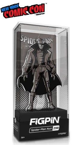 PiNS ON FiRE FiGPiN MARVEL SPiDER-MAN: INTO THE SPiDER-VERSE SPiDER-MAN NOiR #298 NYCC 2019 EXCLUSiVE 3 PiNS ON FiRE FiGPiN MARVEL SPiDER-MAN: INTO THE SPiDER-VERSE SPiDER-MAN NOiR #298 NYCC 2019 EXCLUSiVE