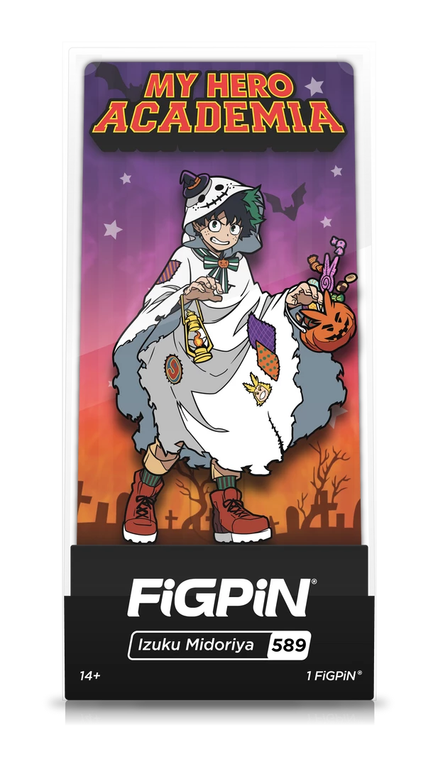 FiGPiN MY HERO ACADEMiA HALLOWEEN IZUKU MiDORiYA #589 PiNS ON FiRE EXCLUSiVE 5 FiGPiN MY HERO ACADEMiA HALLOWEEN IZUKU MiDORiYA #589 PiNS ON FiRE EXCLUSiVE