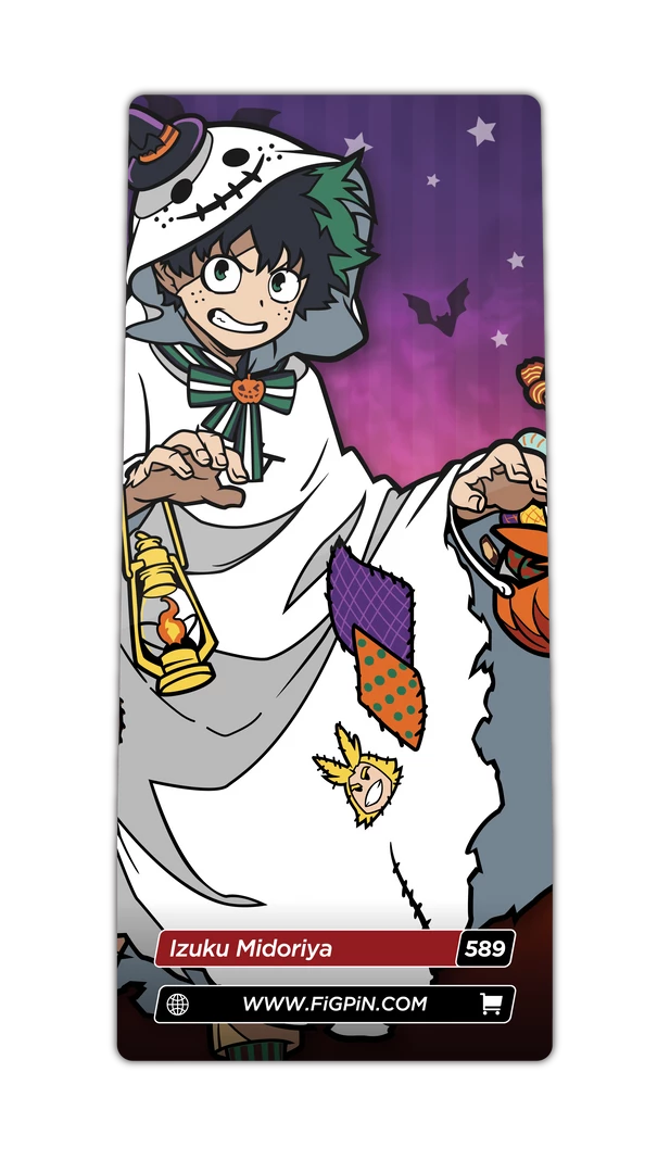 FiGPiN MY HERO ACADEMiA HALLOWEEN IZUKU MiDORiYA #589 PiNS ON FiRE EXCLUSiVE 6 FiGPiN MY HERO ACADEMiA HALLOWEEN IZUKU MiDORiYA #589 PiNS ON FiRE EXCLUSiVE