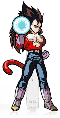 PiNS ON FiRE FiGPiN DRAGON BALL GT SUPER SAiYAN 4 VEGETA #659