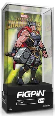 PiNS ON FiRE FiGPiN MARVEL CONTEST OF CHAMPiONS THOR #674 (FiRST EDiTiON)