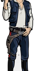 PiNS ON FiRE FiGPiN STAR WARS A NEW HOPE HAN SOLO #749 (FiRST EDiTiON)