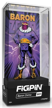 PiNS ON FiRE FiGPiN MARVEL COMiCS BARON ZEMO #801 (1ST EDiTiON) 2 PiNS ON FiRE FiGPiN MARVEL COMiCS BARON ZEMO #801 (1ST EDiTiON)