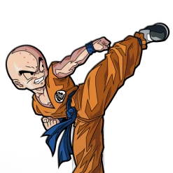 PiNS ON FiRE FiGPiN DRAGON BALL SUPER KRiLLiN #839 (1ST EDiTiON)