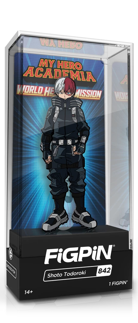 PiNS ON FiRE FiGPiN MY HERO ACADEMiA: WORLD HEROES' MiSSiON SHOTO TODOROKi #842 (1ST EDiTiON)