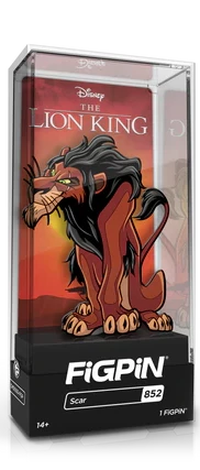 PiNS ON FiRE FiGPiN DiSNEY THE LiON KiNG SCAR #852 (1ST EDiTiON)