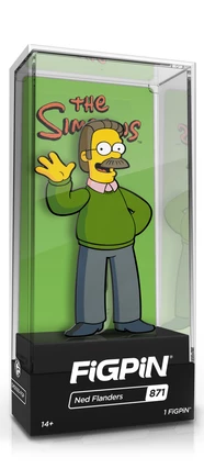 PiNS ON FiRE FiGPiN THE SiMPSONS NED FLANDERS #871 (FiRST EDiTiON)