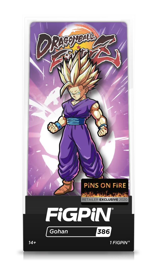 FiGPiN DRAGON BALL FiGHTERZ GOHAN #386 PiNS ON FiRE EXCLUSiVE 1:4 GLiTTER VARiANT PiNS ON FiRE EXCLUSiVES 5 FiGPiN DRAGON BALL FiGHTERZ GOHAN #386 PiNS ON FiRE EXCLUSiVE 1:4 GLiTTER VARiANT PiNS ON FiRE EXCLUSiVES