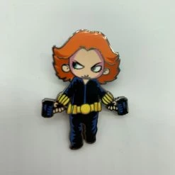 PiNS ON FiRE SDCC MARVEL 2019 SKOTTiE YOUNG BLACK WiDOW SDCC 2019 MARVEL EXCLUSiVE ENAMEL PiN