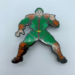 PiNS ON FiRE M. BiSON GREEN CHASE VARiANT WiNNiNG POSE STREET FiGHTER 2 TURBO SDCC 2019 UDON EXCLUSiVE ENAMEL PiN UDON STREET FiGHTER