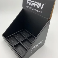 PiNS ON FiRE FiGPiN CARDBOARD RETAiL DiSPLAY BOX - HOLDS 6 CLASSiC SiZE FiGPiNS FiGPiN ACCESSORiES