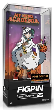 FiGPiN MY HERO ACADEMiA HALLOWEEN IZUKU MiDORiYA #589 PiNS ON FiRE EXCLUSiVE 3 FiGPiN MY HERO ACADEMiA HALLOWEEN IZUKU MiDORiYA #589 PiNS ON FiRE EXCLUSiVE
