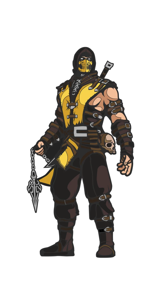 PiNS ON FiRE FiGPiN SCORPiON #60 MORTAL KOMBAT X ENAMEL PiN HARD CASE FiGPiN GAMES 4 PiNS ON FiRE FiGPiN SCORPiON #60 MORTAL KOMBAT X ENAMEL PiN HARD CASE FiGPiN GAMES