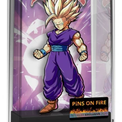 FiGPiN DRAGON BALL FiGHTERZ GOHAN #386 PiNS ON FiRE EXCLUSiVE 1:4 GLiTTER VARiANT PiNS ON FiRE EXCLUSiVES