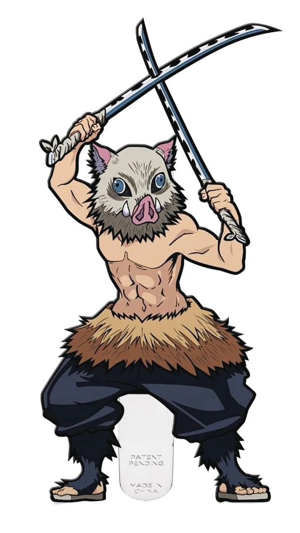 PiNS ON FiRE FiGPiN DEMON SLAYER INOSUKE HASHiBiRA #380 4 PiNS ON FiRE FiGPiN DEMON SLAYER INOSUKE HASHiBiRA #380